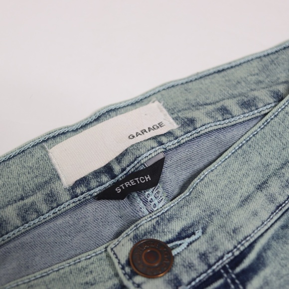 Garage Roller Jeggings in Acid Wash Green 9 - Picture 7 of 7